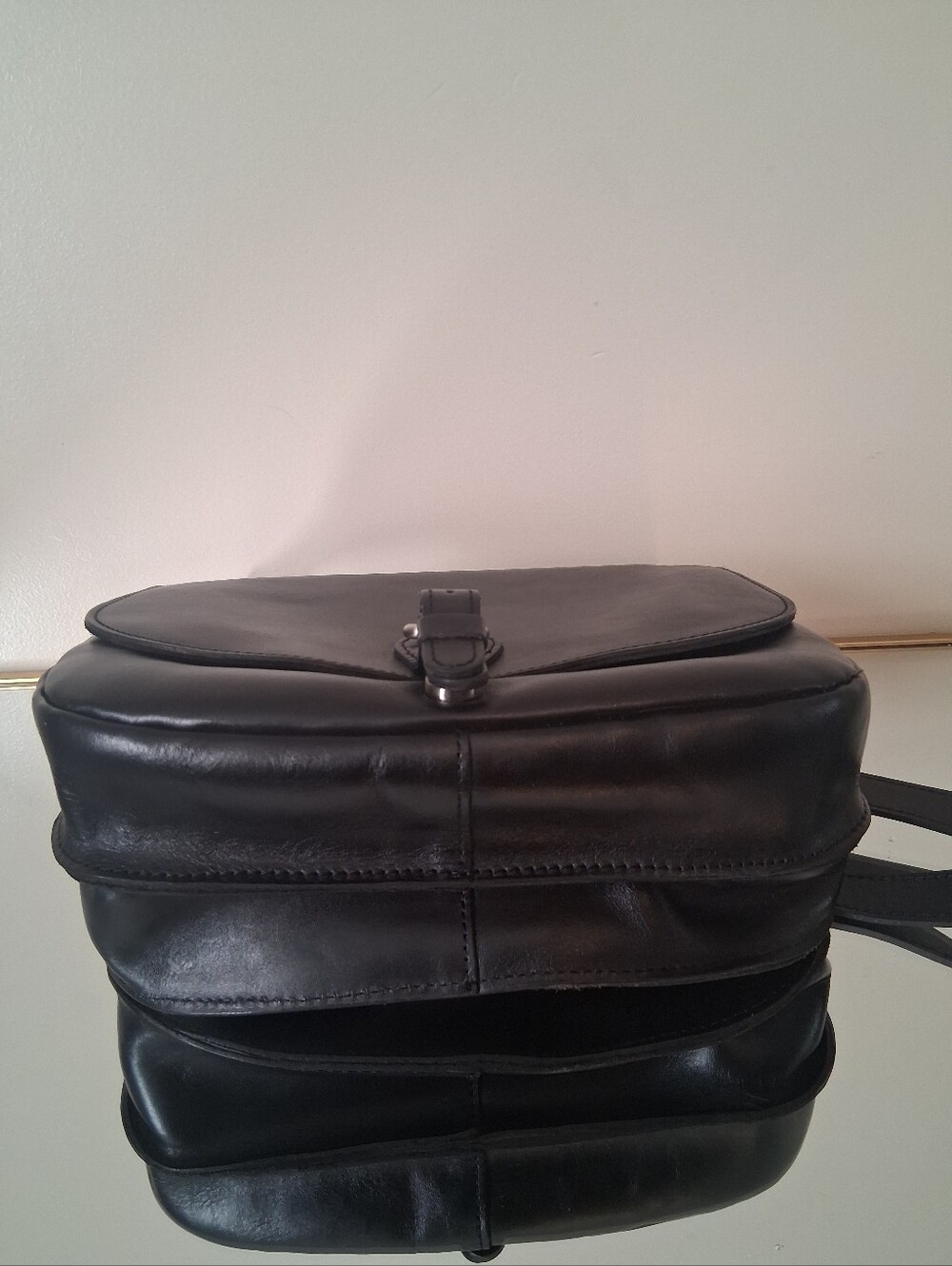 Patrica Nash London Saddle Heritage Black Leather Crossbody Bag - Picture 9 of 12